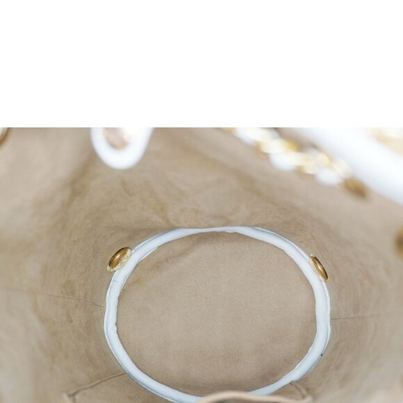 MCM  Aren Mini Visetos Canvas Chain Backpack White main image 6